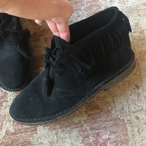 J CREW MACALISTER FRINGE MOCCASINS BOOTIE SIZE 8